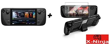 Steam Deck 512GB Console Bundled With X-Ninja Stream Deck Case with Steam Deck Screen Protector (Combo)