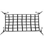 8MILELAKE Cargo Net 66inch x 50inch Long Bed Pickup Truck Cargo Net Hooks