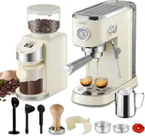 Gevi Espresso Machine 20 Bar with Grinder, Professional Espresso Maker with 35 Precise Grind Settings Burr Coffee Grinders Combos, Super-Automatic Espresso Machines, Gift for Coffee Lover