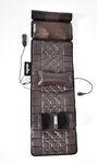 NIKCORP – Full-Body Massage Mat with Heat Function – Leather Back Massager, Foot Massage with Remote Control for Sofa, Armchair, Floor or Bed, Beige, 170x50 cm