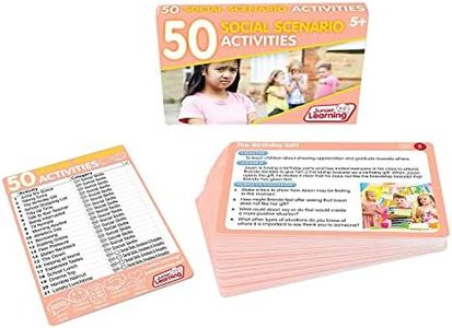 Junior Learning JL361 50 Social Scenario Activity Card, Multicolor