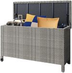 120 Gallon Wicker Deck Box, Waterpr