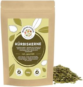 Graines de citrouille 500g par Munchilycious, graines de citrouille crues et pelées à manger, collations aux noix, céto, garniture parfaite pour céréales, granola ou porridge