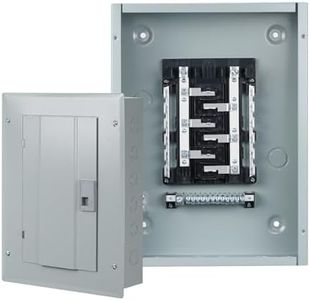 THQL Circuit Breaker Panels, 12-Space, 125A Circuit Breaker Distribution Box, 120V/240V Circuit Breaker Electrical Enclosure,Indoor Main Lug Load Center