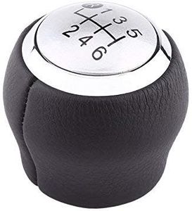 Keenso 6 Speed Car Manual Stick Shifter Knob, Universal Car Gear Shift Knob Shifter Adapter Manual Knob Head for 2007-2013