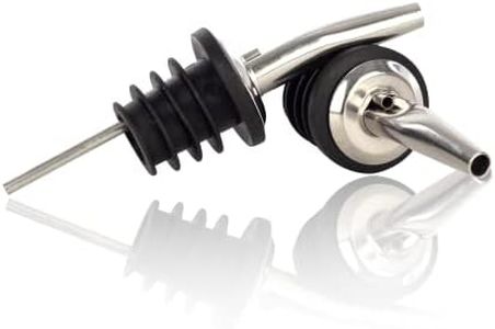 Qpractiko Verseur distributeur en acier inoxydable Pack 2 unités. Permet de servir toutes sortes de vins, liqueurs, spiritueux, huiles, etc. sans gouttes et de manière dosée.