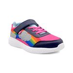 KazarMax Hopits Pink Rainbow Shimmer Sneakers for Girls -4 UK