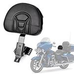 PSLER Adjustable Detachable Plug in Driver Rider Backrest Sissy Bar Backrest for Touring FLH FLT Electra Road Street Glide Road King 1997-2022 (Black)