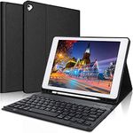 Bluetooth Keyboard Case 9.7 inch, Compatible with iPad 6th Generation, iPad 5th Generation, iPad Pro 9.7 inch, iPad Air 2,iPad Air, Protective Folio Cover with Wireless Bluetooth Keyboard -Black