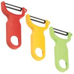 Kuhn Rikon 2784 3-Set Original Swiss Peeler, Red/Green/Yellow