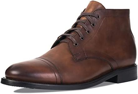 Thursday Boot Company Men's Cadet Cap Toe Leather Boot, Walnut Full-Grain Leather, 10.5