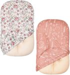 Little Jump 2 Pack Baby Lounger Cover Soft Cotton Slipcover Fits Newborn Lounger for Baby Boys and Girls Infant Lounger Cover (2 Pack Vintage Floral)