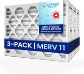 United Filter Compatible with Honeywell 16x25x5 (15-7/8" x 24-7/8" x 4-3/8") X6670 Furnace Air Filter MERV 11 Pleated (3-Pack) - HVAC Filters Captures Airborne Dust, Pollen, Mould & Smoke