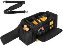 Jaffzora Chainsaw Case,Waterproof Chainsaw Storage Bag Compatible with DEWALT 20V12 Inch and Greenworks 24V12 Inch Cordless Power Chainsaw&Accessories, Black