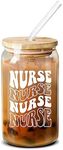 NewEleven Christmas Gifts For Nurse - Nurse Gifts For Women - Nurse Appreciation Gifts For Nurse, Nursing Student, Nurse Practitioner, Registered Nurse - RN Gifts For Nurses Women - 16 Oz Coffee Glass