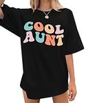 Cool Aunt Shirt for Women Cute Aunt