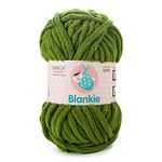 Ganga Acrowools Blankie Is A Super Soft Chenille Yarn. Oekotex Class 1 Certified. Safe For Babies. Pack Of 2 Balls - 100Gm Each. (Blk016)