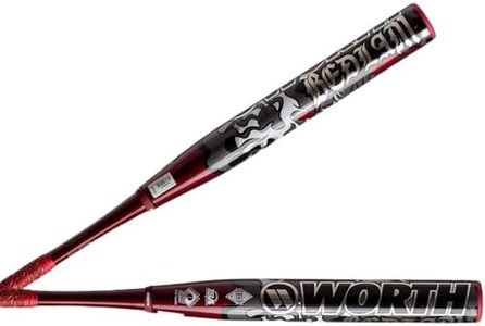 Worth | 2025 | Bedlam Slowpitch Softball Bat | SSUSA Senior Softball | 13.5" Barrel | XL End Load | 2-Piece | 28 oz