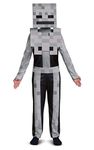 Minecraft Skeleton Costume for Kids, Video Game Inspired Character Outfit, Classic Child Size Large (10-12)