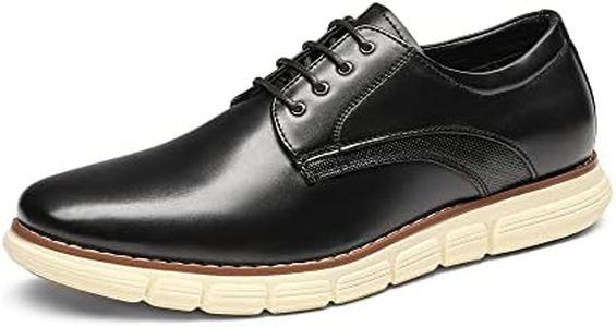 Bruno Marc Men's Crossflex Dress Sneakers Casual Oxford Formal Shoes,Size 10,Black,GRANDPLAIN