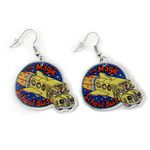 School Bus Earrings for Teachers, Professors, Librarians, Educators and more. Cute Pair of Magic School Bus Style Earrings for Women. Great Pair of Ms. Frizzle Earrings for Teachers, Educators,,