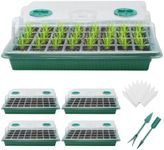 MQFORU Seed Trays，5 Pack 200 Cells 