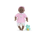 Corolle First Baby Doll, Baby Bain, 9000100660 Bath Baby Alyzée, Soft Body Bath Doll with Bath Animal, Sleeping Eyes, Vanilla Fragrance, Removable Clothes, 30 cm, from 18 Months