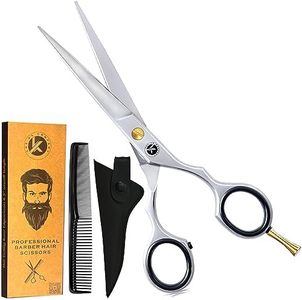 K5 International Hair Cutting Scissors Professional Hairdressing Barber Shears Japanese Stainless Steel Razor Edge Scissors for Hair Salon, Men, Women and Kid’s 6 inch