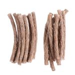 20pcs Natural Fire Starter Rope Natural Fire Starting Hemp Wax Infused Braided Cord Camping Gear Fire Starter Kit for Outdoor Camping Hiking