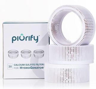 PIURIFY 3-Pack Calcium-Sulfite Filters for Water Hydrogen Pitcher, Removes Chlorine from Drinking Water, Replacement Fitlers for Hydrogen Water Machine, BPA-Free Material