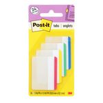 Post-it Tabs, 2-Inches Lined, 4 Assorted Primary Colors, 6-Tabs/Color, 24-Tabs/Pack