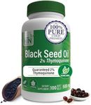 Health Thru Nutrition Black Seed Oil 500mg 100 Softgels | High Potency 2% Thymoquinone | 3rd Party Tested | Pure Cold Pressed | Organically Gown | Non-GMO, Gluten Free, Soy Free