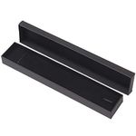 Bracelet Gift Box, 4 * 21 * 2cm Black Long Necklace Case Kraft Jewelry Box Gift Box for Neckalce for Earrings Chain Jewelry Valentine's Jewelry Gift box