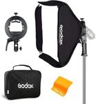 Godox Softbox 32"x32" with S2 S-Type Speedlite Bracket, Bowens Mount Soft Box Kit for Godox V1 AD400Pro AD200Pro AD200 V860II TT685II TT600 TT350