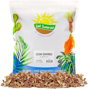 Natural Cedar Shavings Mulch/Bedding (8 Quarts), Garden Mulch and Small Animal Pet Bedding