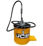 JCB High Pressure 6Kg Bucket Grease Pump | Complete with handle, 2.2m high pressure hose and 4 Jaw coupler | For greasing of earthmoving & agricultural equipment, automotive applications etc
