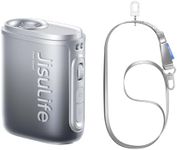 JISULIFE Portable Waist Fan, 100 Speed 40000RPM Cooling, Mini Personal Wearable Clip on Fan, 16H 4500mAh USB Battery, LED Display, Lightweight in Outdoor, Travel, Jobsite Gifts for Women Men-Black