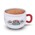 Friends the TV Show Central Perk Coffee Mug Plush Dog Toy with Rope Handle | 12-Inch Cute Squeaky Toy for All Dogs | Stuffed Dog Toys with Squeaker, Friends Memorabilia