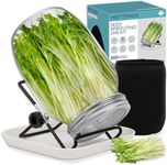 HEFTMAN Seed Sprouting Jar Kit - Microgreens Growing Kit Mason Sprouting Jar with Mesh Lid, Sprouting Tray, Stand, Shading Cloth & Brush - Broccoli, Mung Beans, Alfalfa, Bean Sprouter Kit