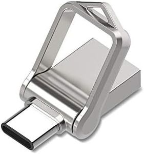 KOOTION Chiavetta USB C 128GB, 2 in 1 USB 3.0 Chiavetta USB Piccolo e Leggero Pennetta USB Metallo Argento OTG Dual Pen Drive USB C Para Ordenador/TV/Coche/Player, ect