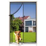 EXTSUD Fibreglass Magnetic Fly Screen - 100 x 200 cm, Magnetic Curtain, Insect Protection for Balcony & Cellar Doors