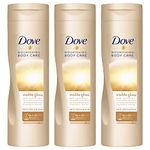 3x Dove Nourishing Body Care Self Tanning Lotion 250ml each Fair to Medium