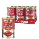 Mutti - Pelati Peeled Tomatoes, 400g, (Pack of 6)