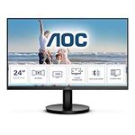 AOC 24B3HM - 23.8 Inch FHD Monitor, 75Hz, VA, 4ms, FreeSync, Low Blue light, Flicker Free, Frameless design (1920 x 1080 @ 75Hz, 250 cd/m, HDMI , VGA)