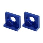 F FIERCE CYCLE 2pcs 15mm Hole Dia Motorcycle Chain Adjuster Block Tensioner Blue