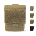 Waist Bag, Khaki Nylon EDC Pouch Pocket Organizer, Small Universal Outdoor Waist Bag for Small Tools Hiking Sports Cycling Jogging