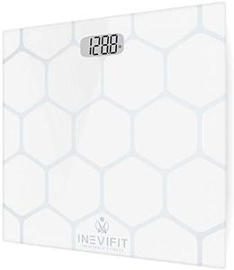 INEVIFIT BATHROOM SCALE, Highly Accurate Digital Bathroom Body Scale, Measures Weight up to 400 lbs. includes Batteries
