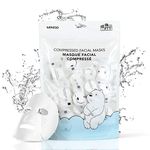 MINISO We Bare Bears Compressed Hydrating, Cleansing Facial Masks Sheet for Women, 60PCS