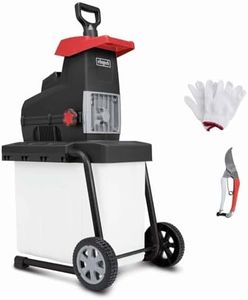 Scheppach Broyeur de jardin électrique 2 en 1 GS60 | Broyeur & collecteur | 2800 W | Broie jusqu'à 45 mm d'épaisseur | Capacité de 60 L | 2 couteaux | Avec gants et sécateur