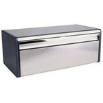 Brabantia 163463 Fall Front Bread Bin, Brilliant Steel, L